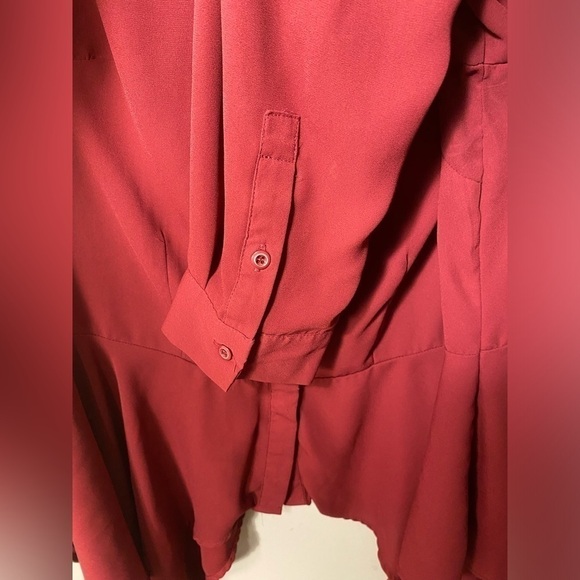Ashley Stewart wine colored women’s blouse | size 14/16 - Picture 5 of 5